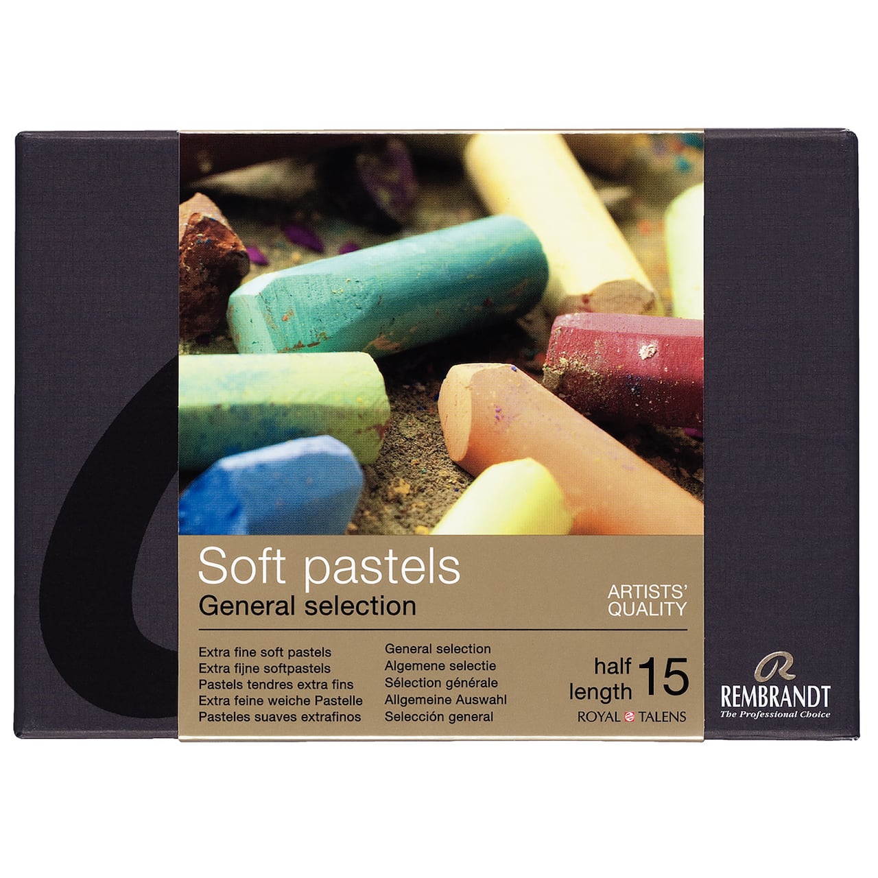 Rembrandt 15 Half Sticks General Selection Soft Pastel Set